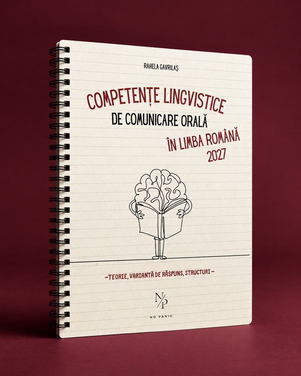 Proba orală limba română - BAC 2027