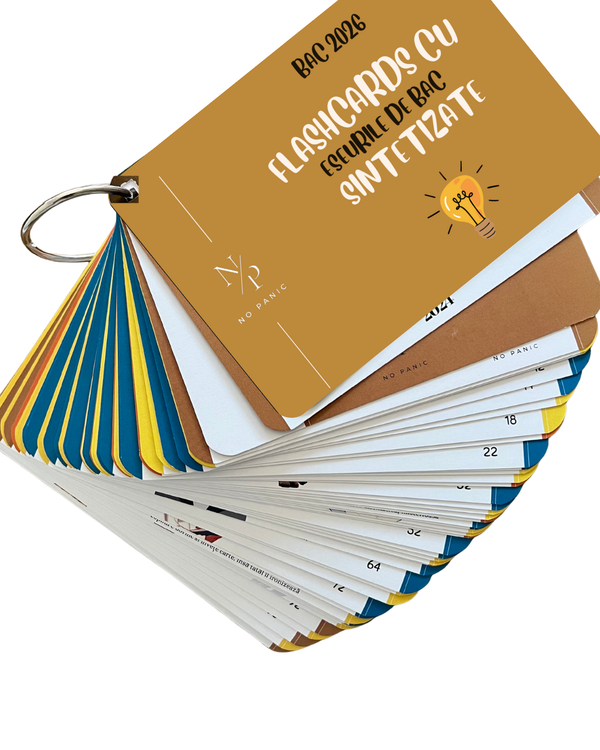 Flashcards cu eseurile de BAC sintetizate 2026